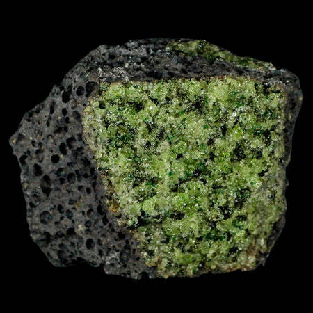 XL 3.5" Natural Emerald Peridot Crystal Minerals On Volcanic Rock Gila, Arizona