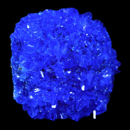 2" Electric Blue Chalcanthite Mineral Crystal Specimen Location Poland Sokolowski