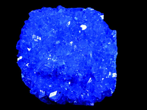 1.9" Electric Blue Chalcanthite Mineral Crystal Specimen Location Poland Sokolowski - Fossil Age Minerals