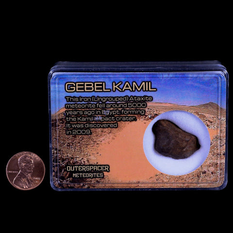 Gebel Kamil Egypt Meteorite Specimen 5000 Yrs Old Meteorites 15.7 Grams Display - Fossil Age Minerals