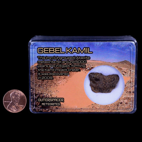 Gebel Kamil Egypt Meteorite Specimen 5000 Yrs Old Meteorites 9 Grams Display - Fossil Age Minerals