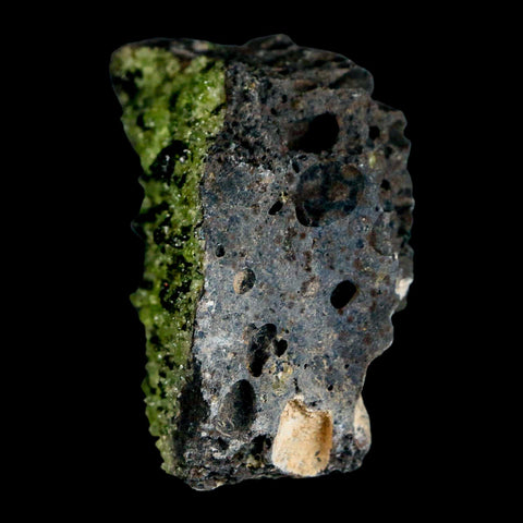 2.3" Emerald Peridot Crystals, Chrome Diopside And Spinel On Volcanic Rock Gila, AZ - Fossil Age Minerals