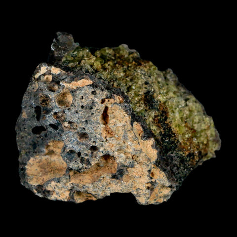 2.7" Emerald Peridot Crystals, Chrome Diopside And Spinel On Volcanic Rock Gila, AZ - Fossil Age Minerals