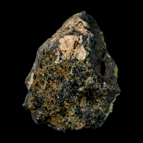 2.6" Emerald Peridot Crystals, Chrome Diopside And Spinel On Volcanic Rock Gila, AZ - Fossil Age Minerals