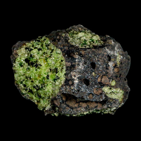 2.9" Emerald Peridot Crystals, Chrome Diopside And Spinel On Volcanic Rock Gila, AZ - Fossil Age Minerals