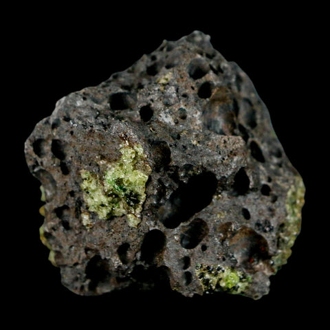 2.3" Emerald Peridot Crystals, Chrome Diopside And Spinel On Volcanic Rock Gila, AZ - Fossil Age Minerals