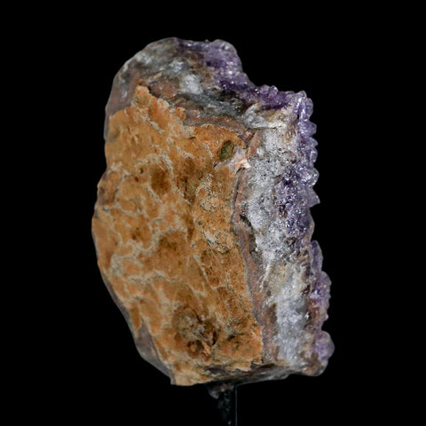 3.1" Amethyst Crystal Cluster Mineral Specimen Brazil Custom Medal Stand