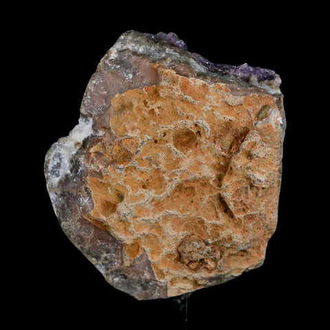 3.1" Amethyst Crystal Cluster Mineral Specimen Brazil Custom Medal Stand