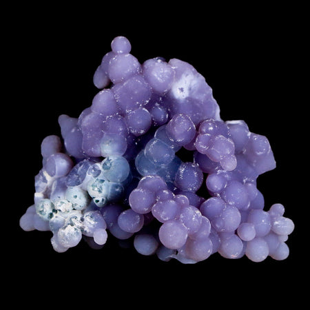 1.6" Purple Grape Agate Botryoidal Crystal Cluster Mineral Sulawesi Island Indonesia