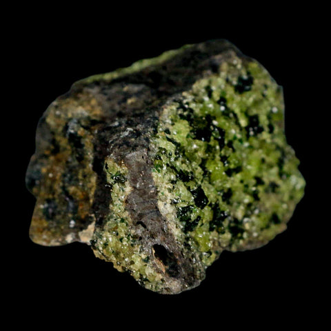 3.2" Emerald Peridot Crystals, Chrome Diopside And Spinel On Volcanic Rock Gila, AZ - Fossil Age Minerals