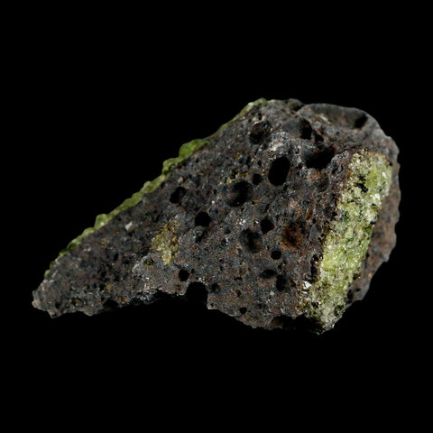 2.7" Emerald Peridot Crystals, Chrome Diopside And Spinel On Volcanic Rock Gila, AZ - Fossil Age Minerals