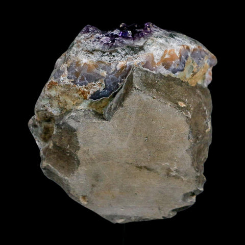 2.8" Amethyst Crystal Cluster Mineral Specimen Brazil Custom Medal Stand