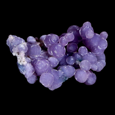 1.4" Purple Grape Agate Botryoidal Crystal Cluster Mineral Sulawesi Island Indonesia