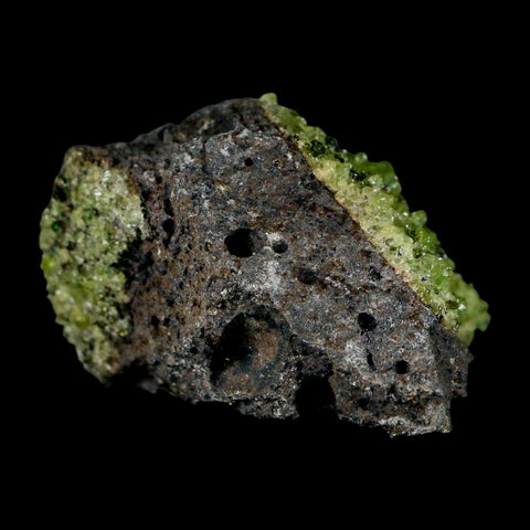 2.7" Emerald Peridot Crystals, Chrome Diopside And Spinel On Volcanic Rock Gila, AZ - Fossil Age Minerals