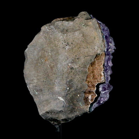 3.1" Amethyst Crystal Cluster Mineral Specimen Brazil Custom Medal Stand