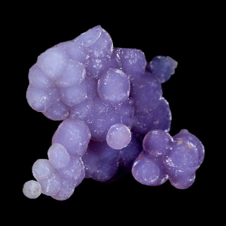 0.9" Purple Grape Agate Botryoidal Crystal Cluster Mineral Sulawesi Island Indonesia