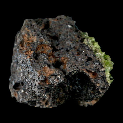 2.5" Emerald Peridot Crystals, Chrome Diopside And Spinel On Volcanic Rock Gila, AZ - Fossil Age Minerals