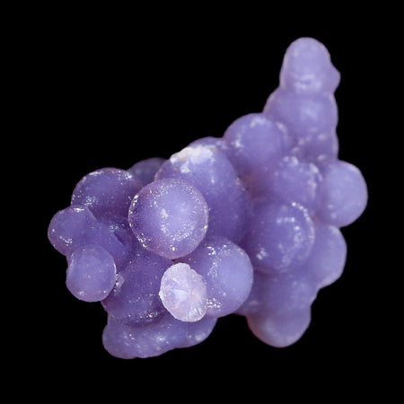 1.1" Purple Grape Agate Botryoidal Crystal Cluster Mineral Sulawesi Island Indonesia