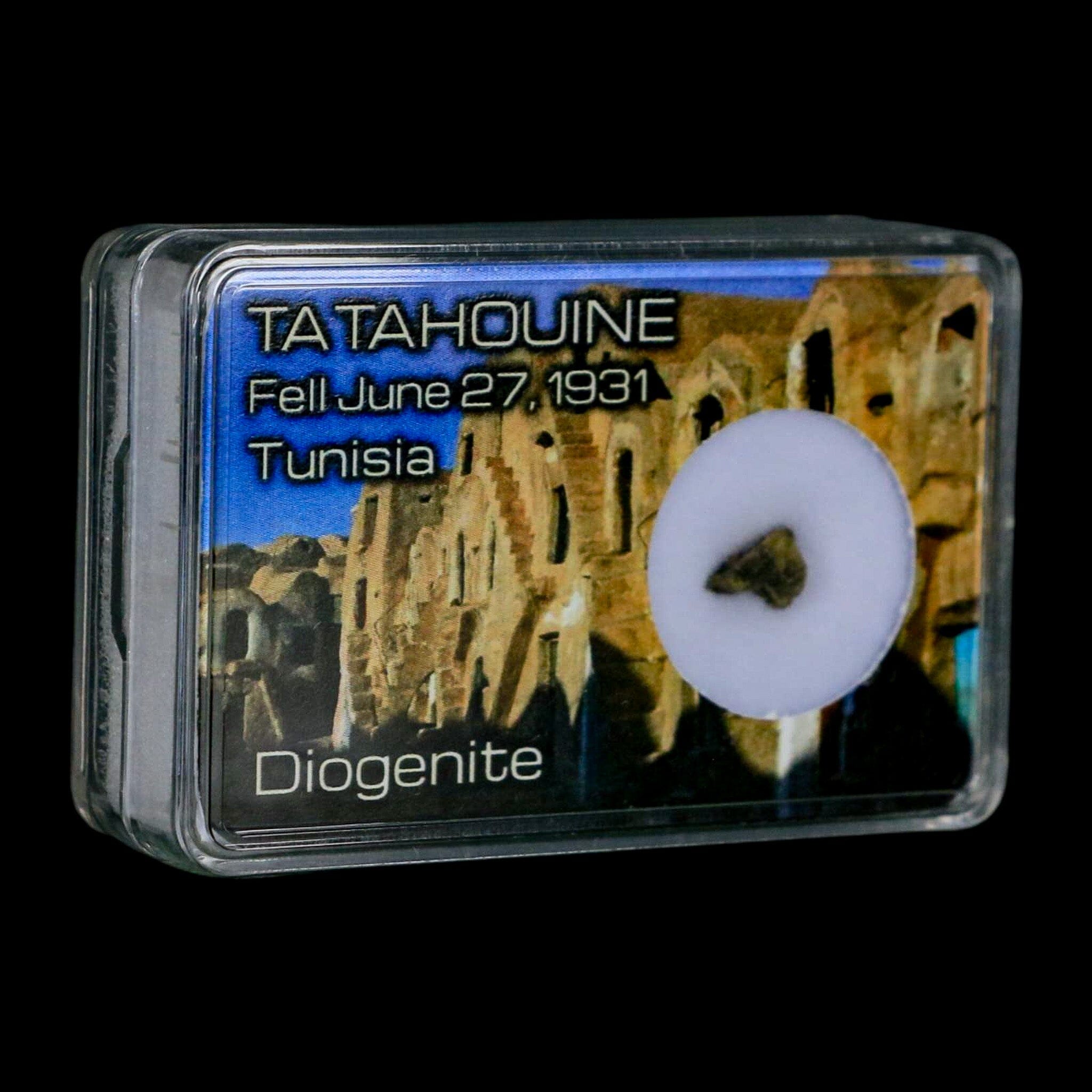 Tatahouine Diogenite Stony Meteorite Achondrites Specimen Fell June 24, 1931 Display - Fossil Age Minerals