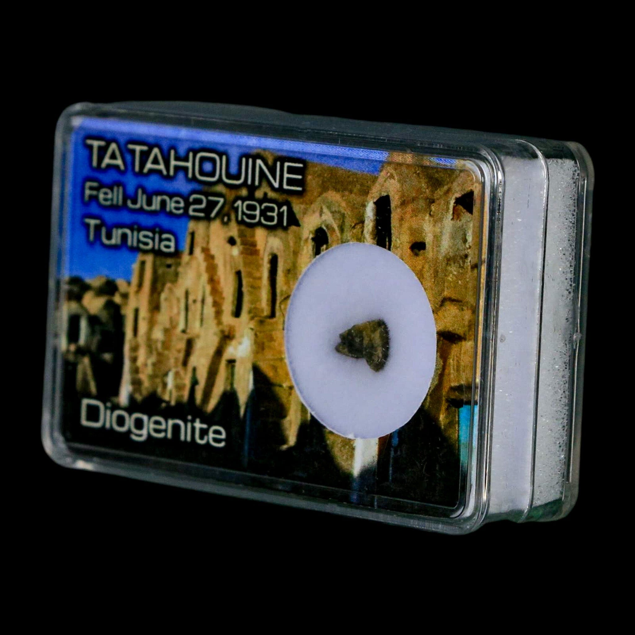 Tatahouine Diogenite Stony Meteorite Achondrites Specimen Fell June 24, 1931 Display - Fossil Age Minerals