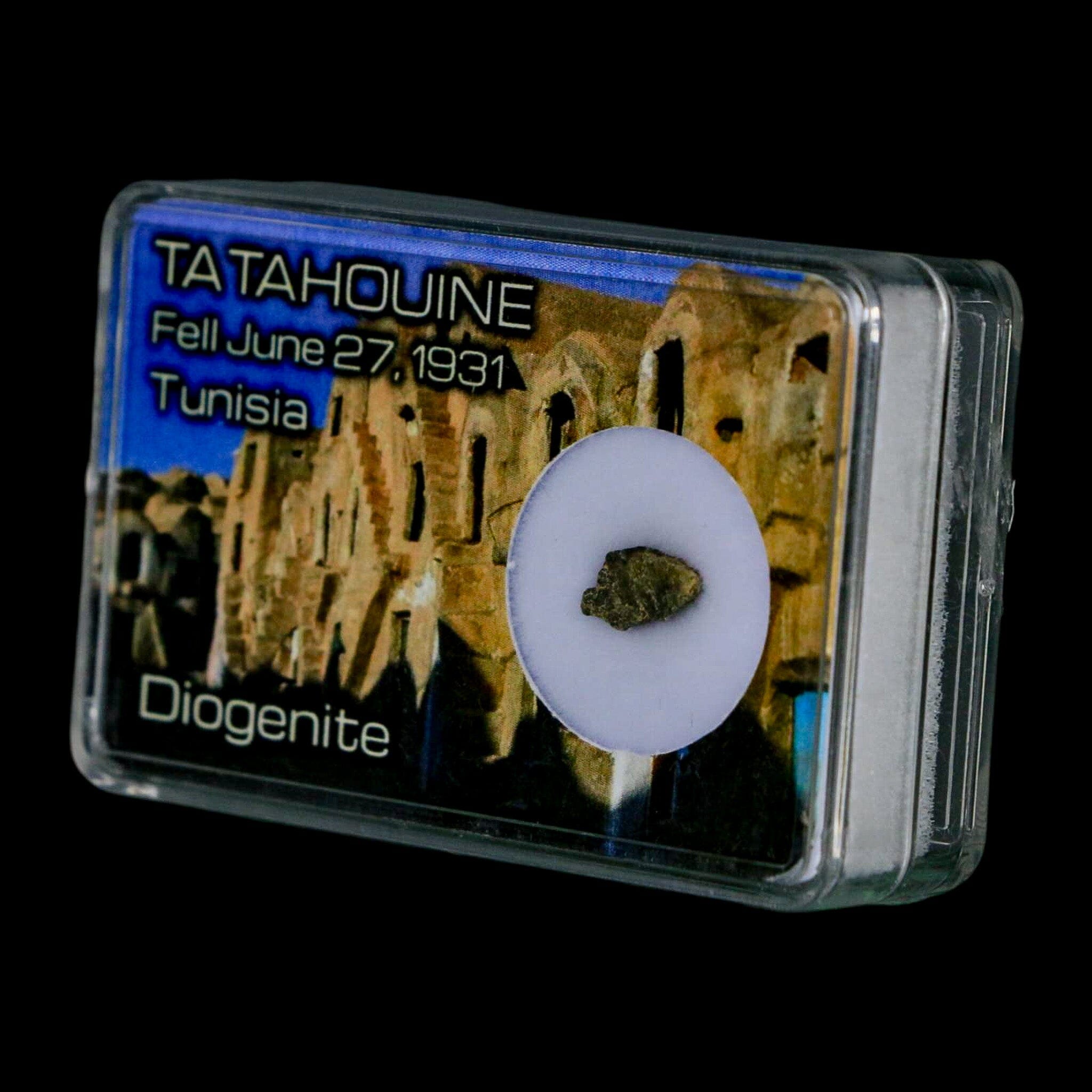 Tatahouine Diogenite Stony Meteorite Achondrites Specimen Fell June 24, 1931 Display - Fossil Age Minerals