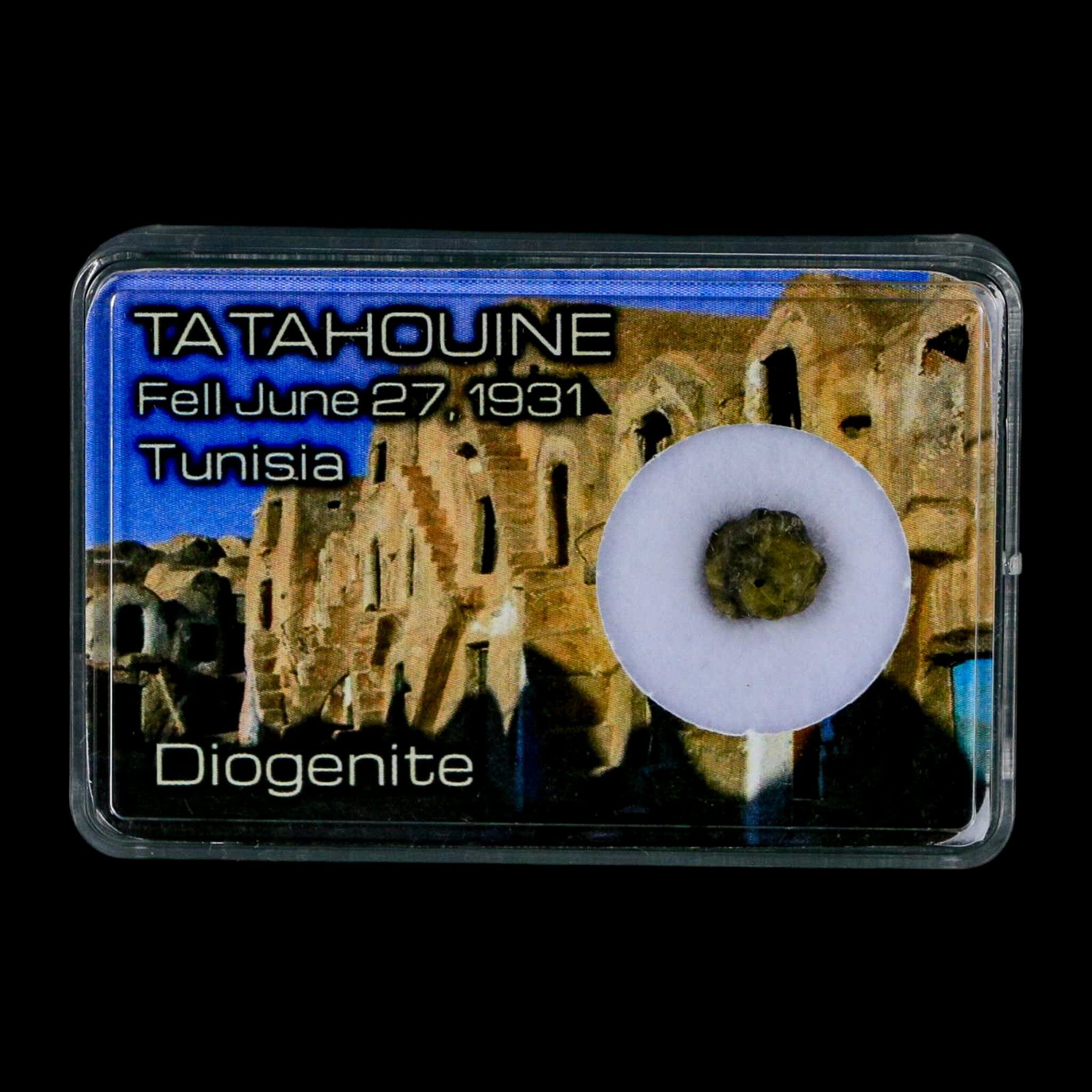 Tatahouine Diogenite Stony Meteorite Achondrites Specimen Fell June 24, 1931 Display - Fossil Age Minerals