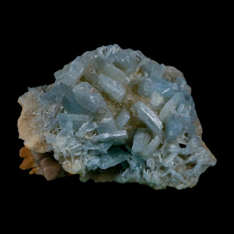 2.8" Ice Blue Tabular Barite Blades Crystal Mineral Specimen Meknes-Tafilalet  Morocco