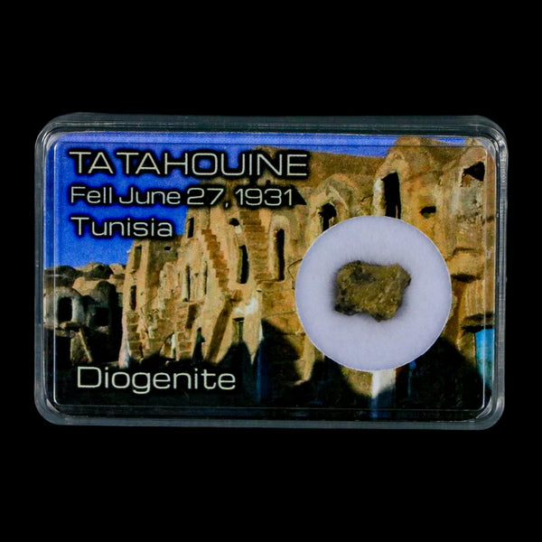 Tatahouine Diogenite Stony Meteorite Achondrites Specimen Fell June 24, 1931 Display