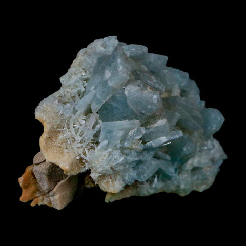 2.8" Ice Blue Tabular Barite Blades Crystal Mineral Specimen Meknes-Tafilalet  Morocco