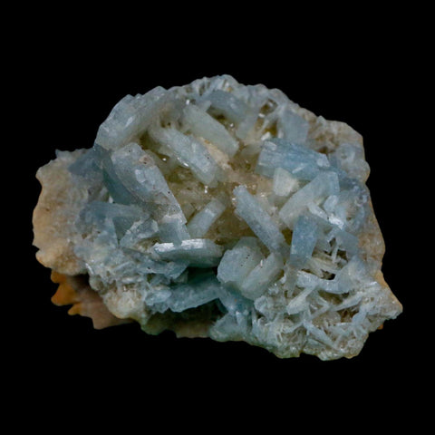 2.8" Ice Blue Tabular Barite Blades Crystal Mineral Specimen Meknes-Tafilalet  Morocco