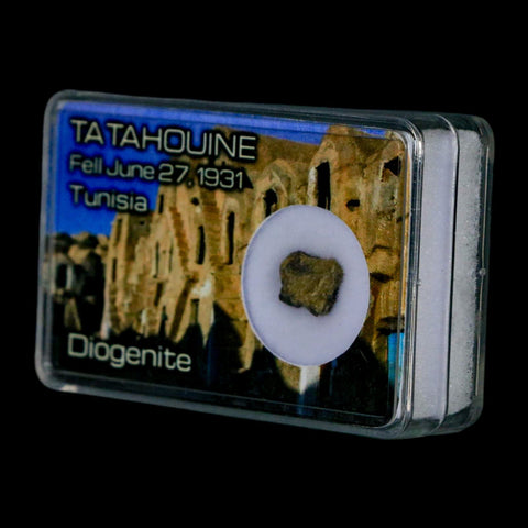Tatahouine Diogenite Stony Meteorite Achondrites Specimen Fell June 24, 1931 Display - Fossil Age Minerals