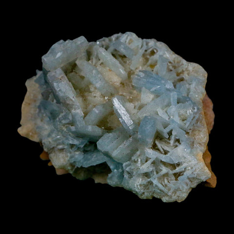2.8" Ice Blue Tabular Barite Blades Crystal Mineral Specimen Meknes-Tafilalet  Morocco