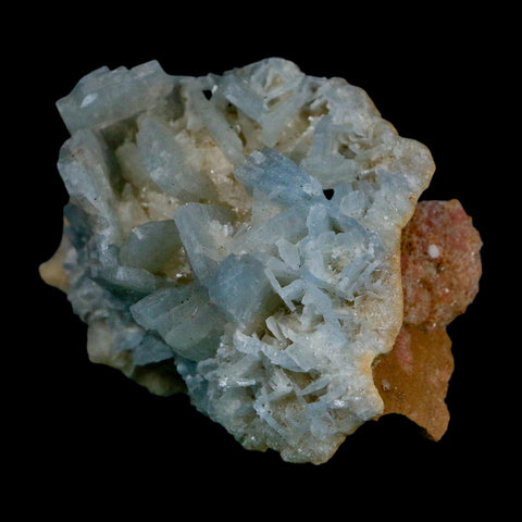 2.8" Ice Blue Tabular Barite Blades Crystal Mineral Specimen Meknes-Tafilalet  Morocco