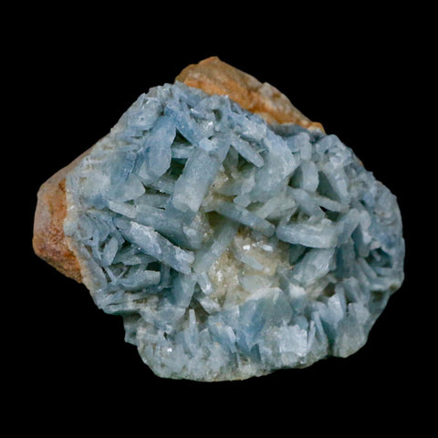 2.9" Ice Blue Tabular Barite Blades Crystal Mineral Specimen Meknes-Tafilalet  Morocco