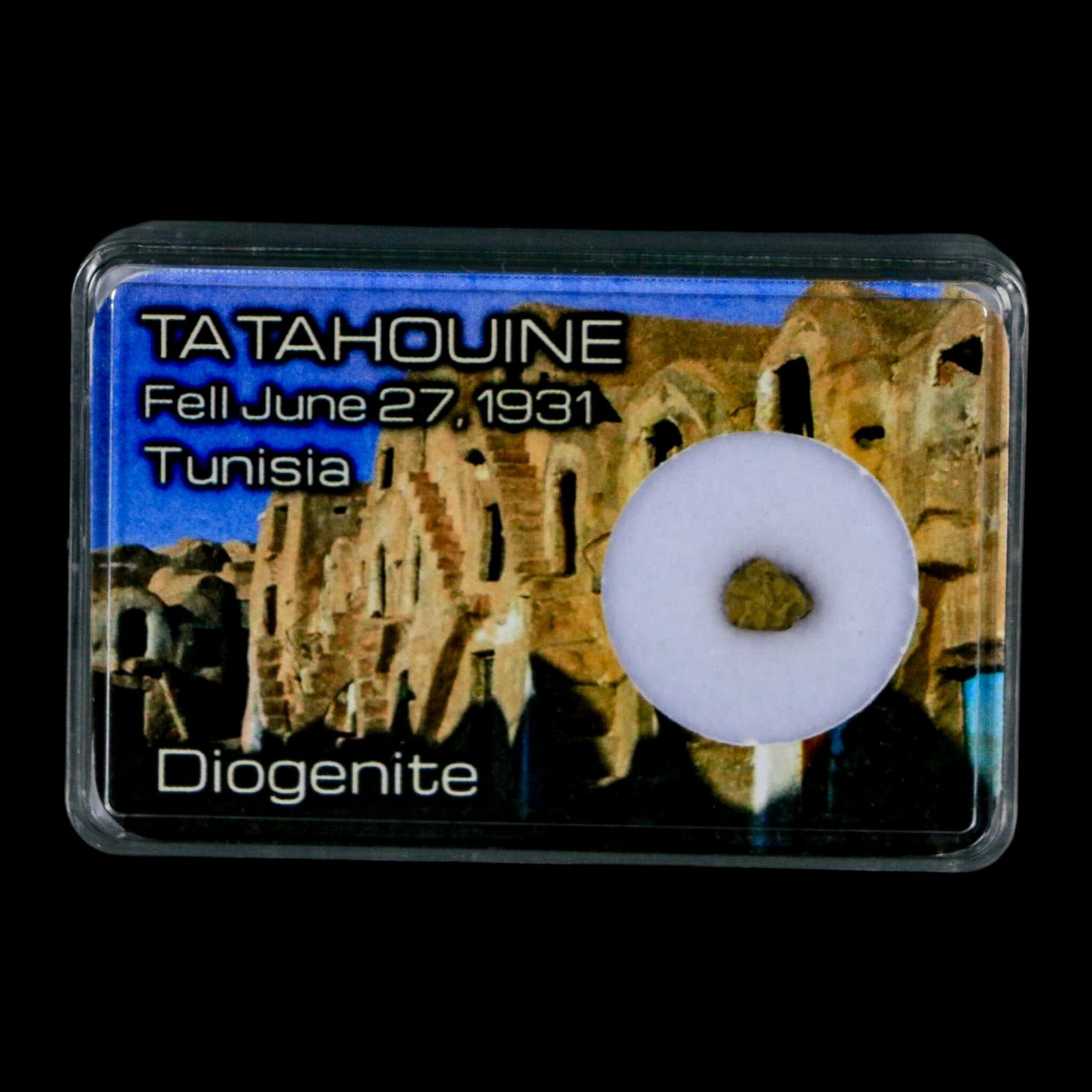 Tatahouine Diogenite Stony Meteorite Achondrites Specimen Fell June 24, 1931 Display - Fossil Age Minerals