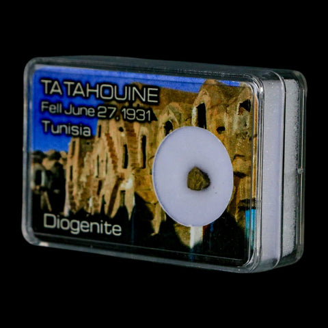 Tatahouine Diogenite Stony Meteorite Achondrites Specimen Fell June 24, 1931 Display - Fossil Age Minerals
