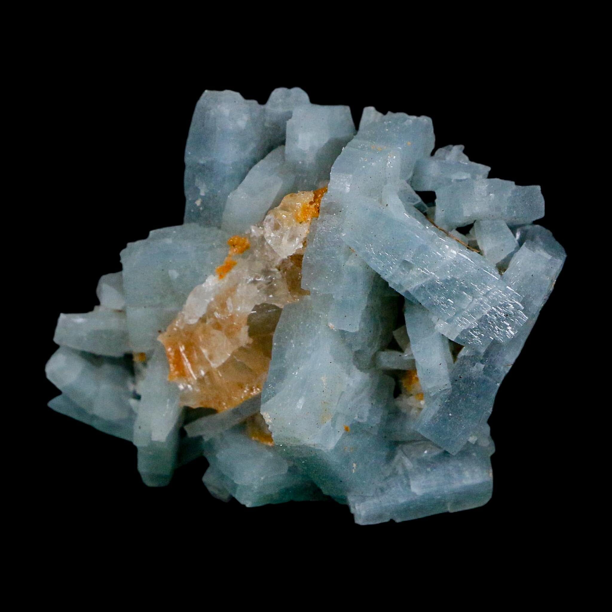 2.4" Ice Blue Tabular Barite Blades Crystal Mineral Specimen Meknes-Tafilalet Morocco - Fossil Age Minerals