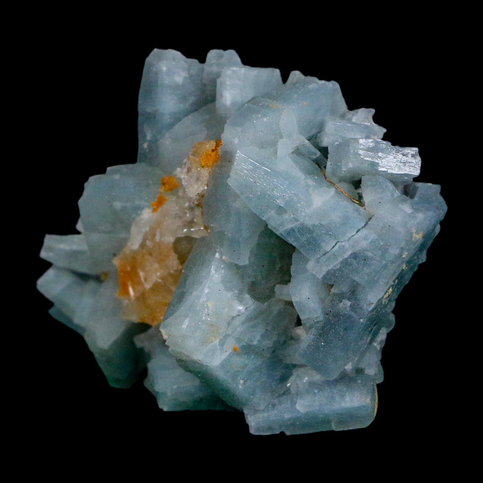2.4" Ice Blue Tabular Barite Blades Crystal Mineral Specimen Meknes-Tafilalet Morocco - Fossil Age Minerals