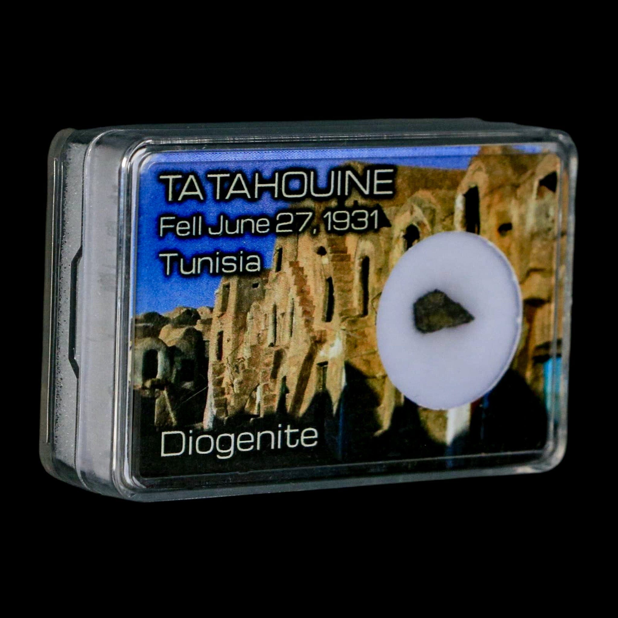 Tatahouine Diogenite Stony Meteorite Achondrites Specimen Fell June 24, 1931 Display - Fossil Age Minerals