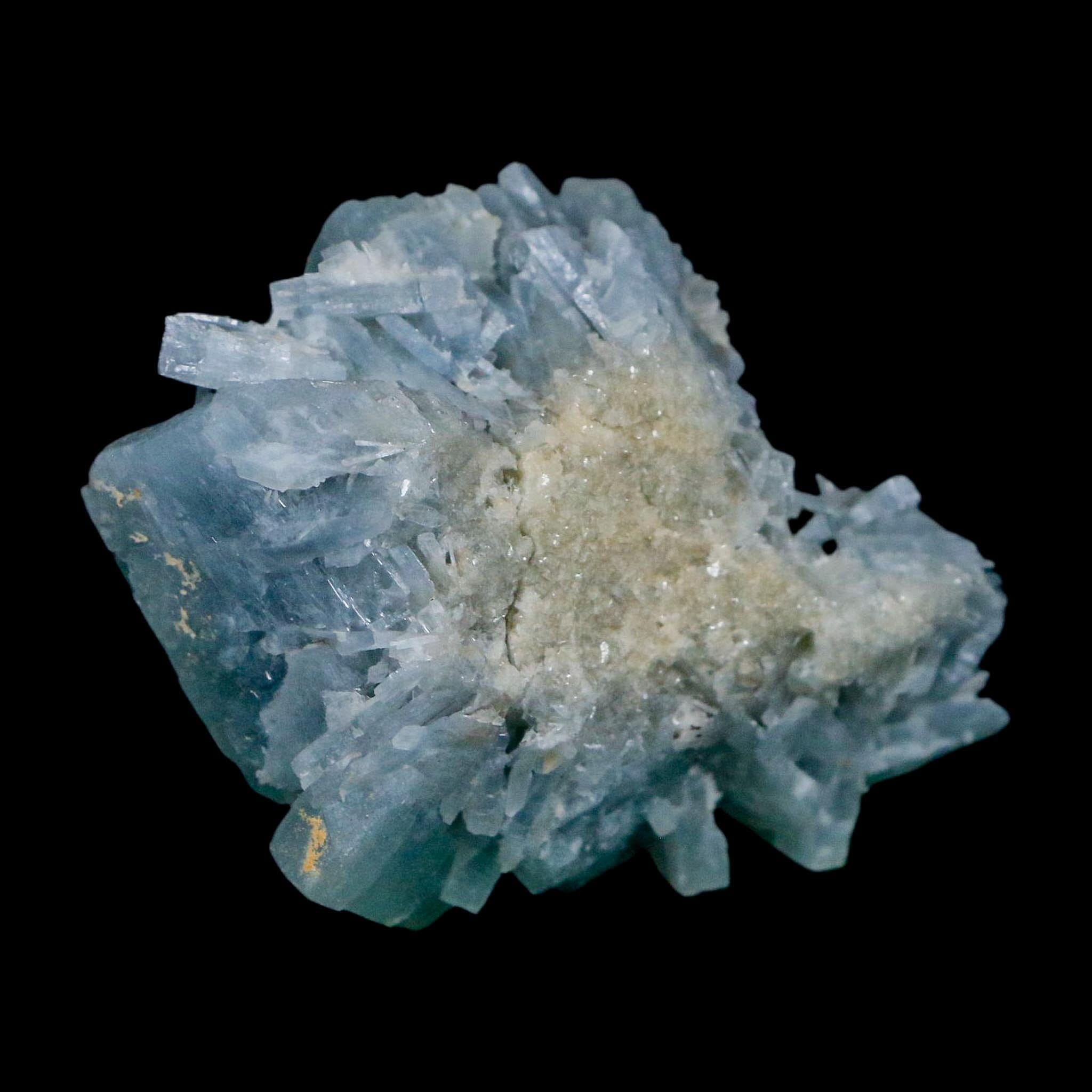 2.4" Ice Blue Tabular Barite Blades Crystal Mineral Specimen Meknes-Tafilalet Morocco - Fossil Age Minerals