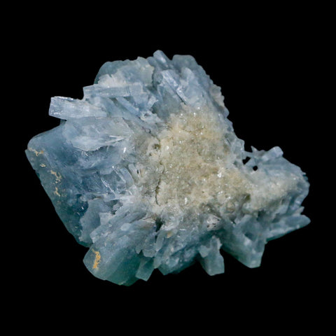 2.4" Ice Blue Tabular Barite Blades Crystal Mineral Specimen Meknes-Tafilalet Morocco