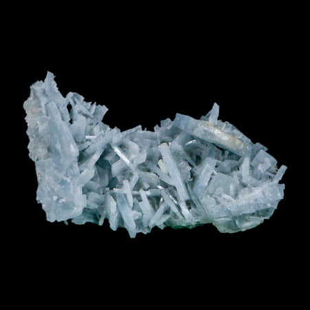 2.1" Ice Blue Tabular Barite Blades Crystal Mineral Specimen Meknes-Tafilalet Morocco
