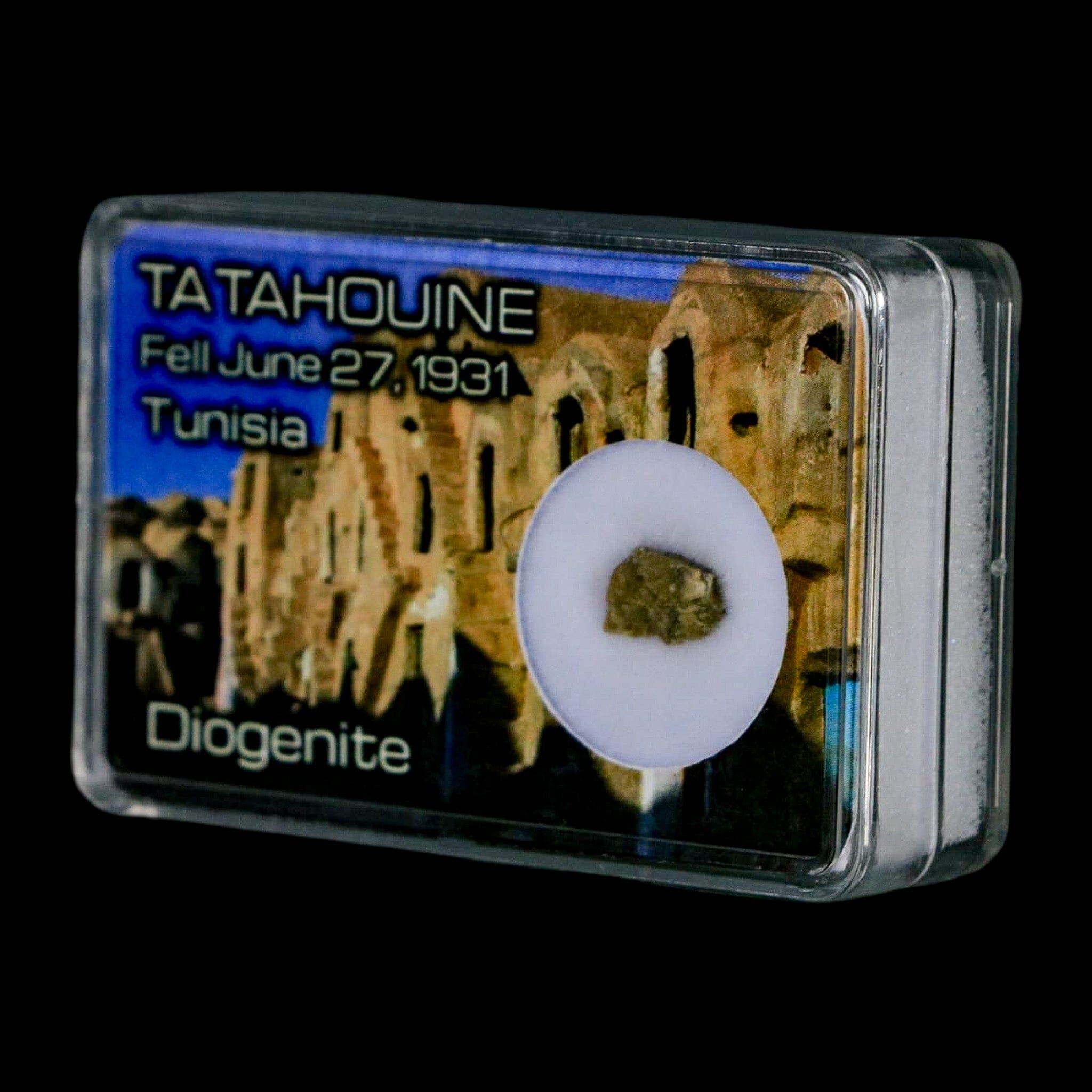 Tatahouine Diogenite Stony Meteorite Achondrites Specimen Fell June 24, 1931 Display - Fossil Age Minerals
