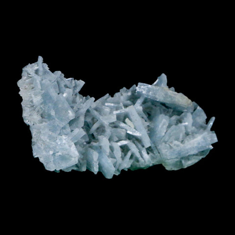 2.1" Ice Blue Tabular Barite Blades Crystal Mineral Specimen Meknes-Tafilalet Morocco