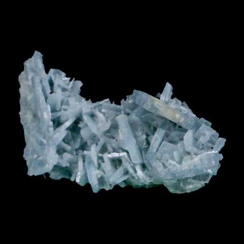 2.1" Ice Blue Tabular Barite Blades Crystal Mineral Specimen Meknes-Tafilalet Morocco