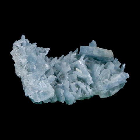 2.1" Ice Blue Tabular Barite Blades Crystal Mineral Specimen Meknes-Tafilalet Morocco