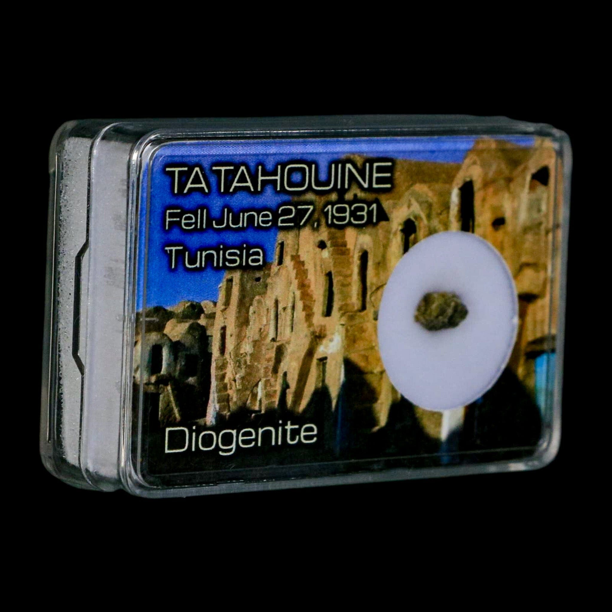 Tatahouine Diogenite Stony Meteorite Achondrites Specimen Fell June 24, 1931 Display - Fossil Age Minerals