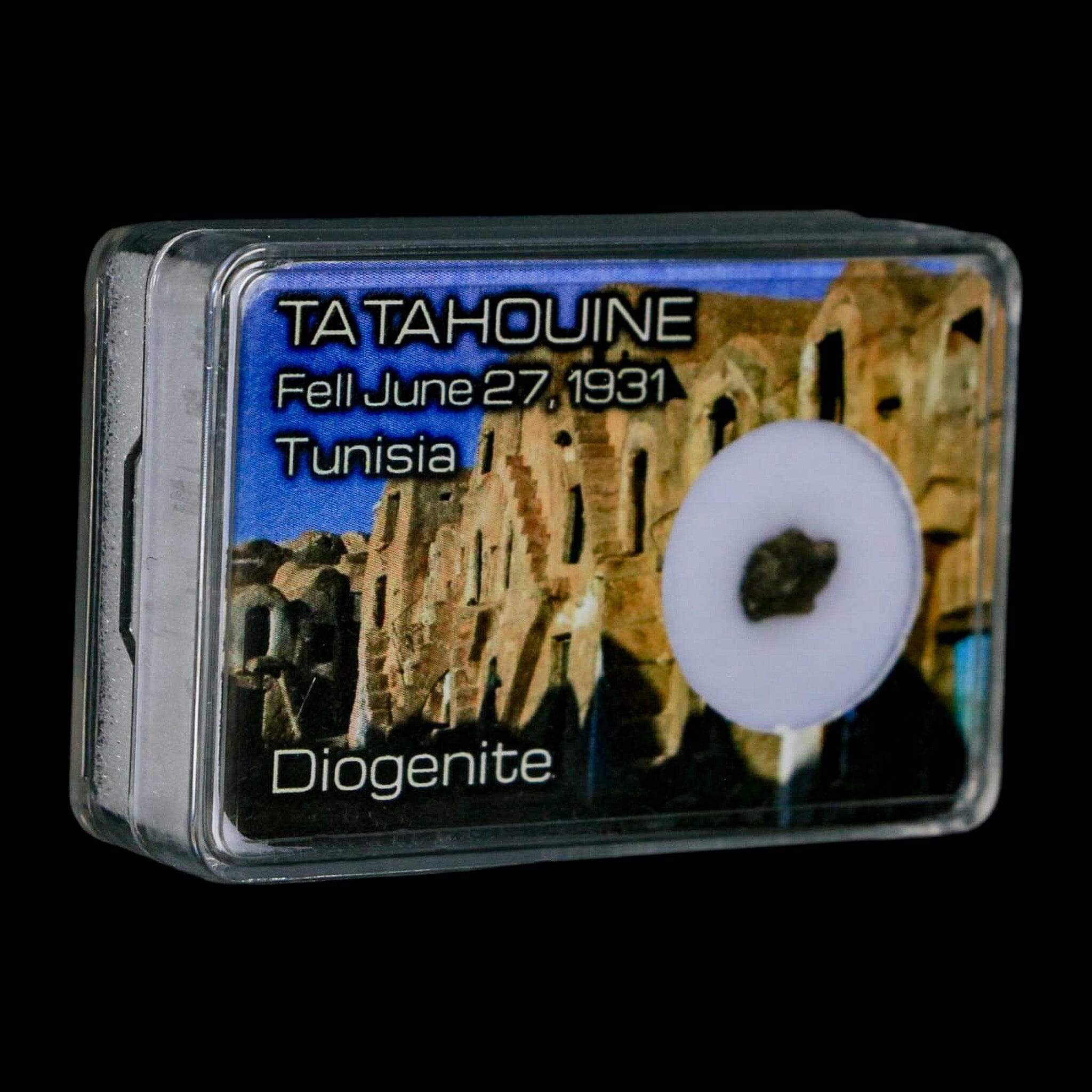 Tatahouine Diogenite Stony Meteorite Achondrites Specimen Fell June 24, 1931 Display - Fossil Age Minerals