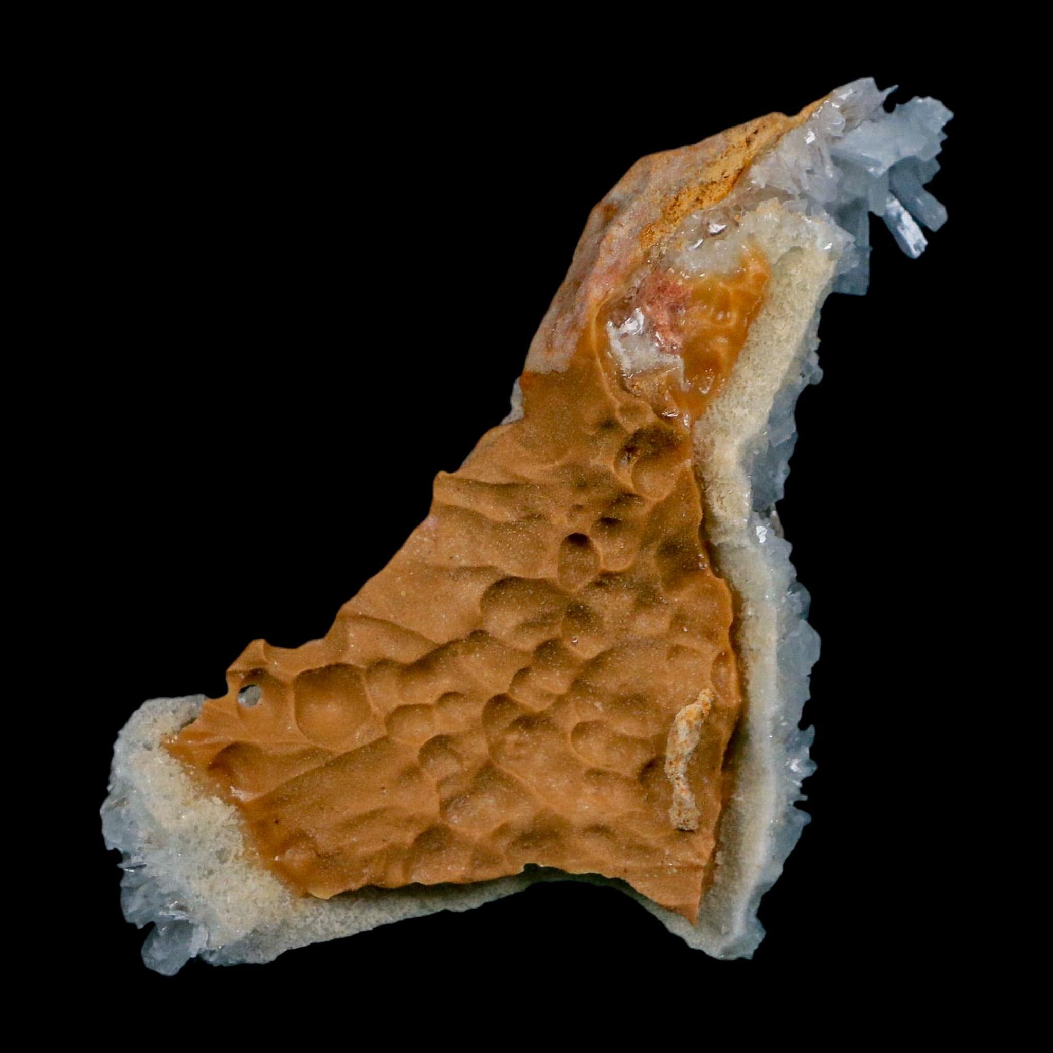 4.1" Ice Blue Tabular Barite Blades Crystal Mineral Specimen Meknes-Tafilalet Morocco - Fossil Age Minerals