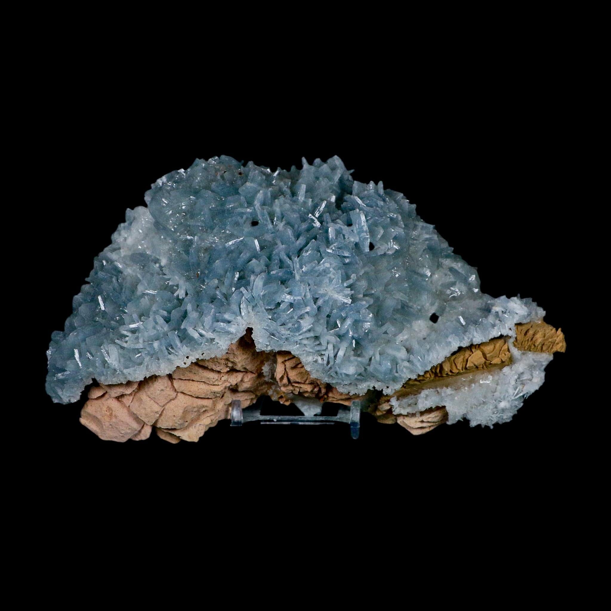 XL 7" Ice Blue Tabular Barite Blades Crystal Mineral Specimen Meknes-Tafilalet Morocco - Fossil Age Minerals